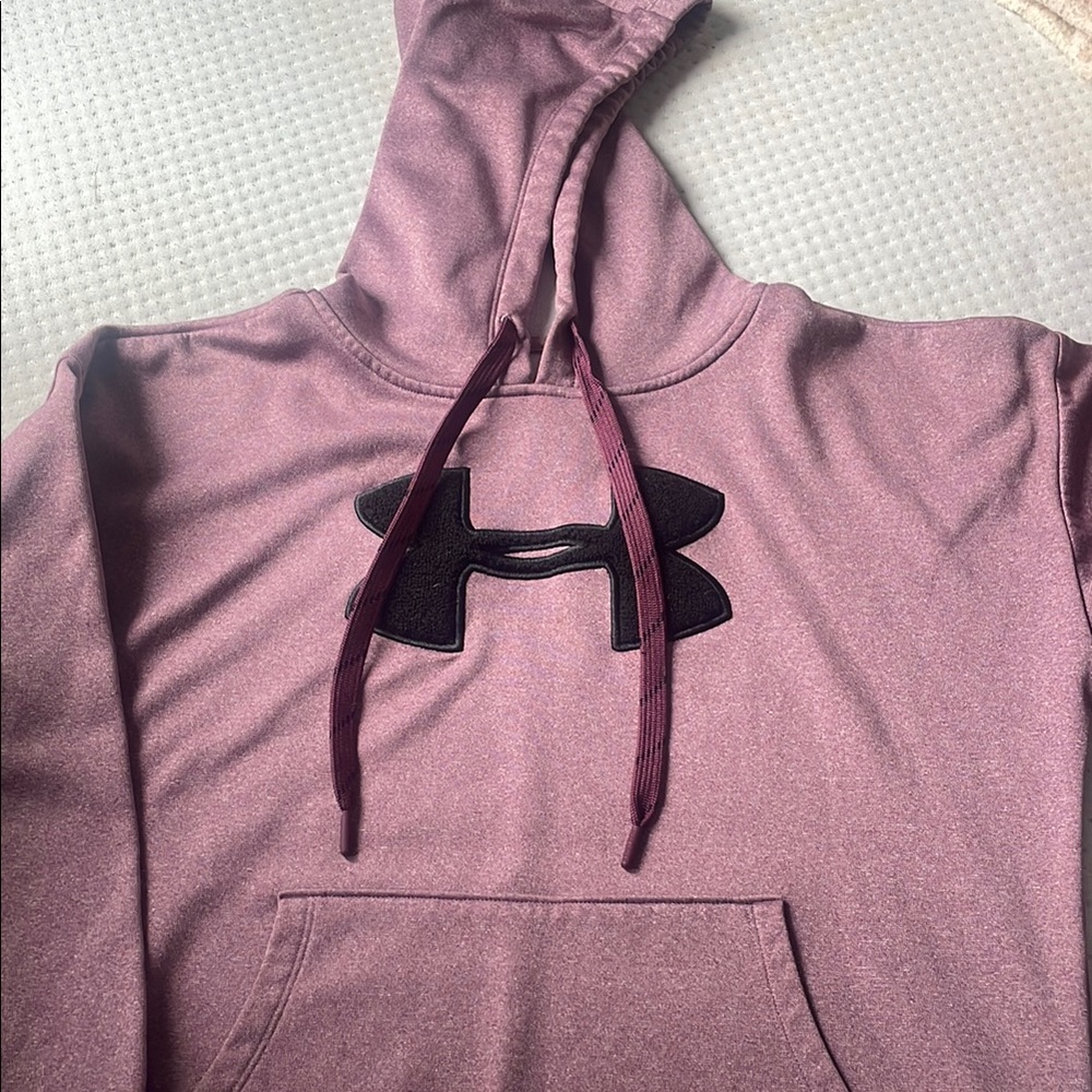 Under Armour Maroon Hoodie with Black Logo